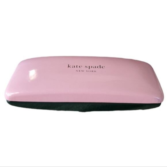 Kate Spade Hard Glass Case Sunglass Eyeglass Clamshell Pink Green Woman's WOMENS - Picture 1 of 13